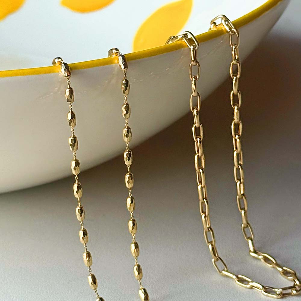 14 Ayar Sarı Altın Trend Zincir