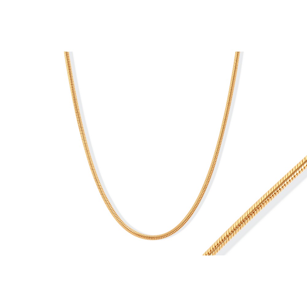 14 Ayar Sarı Altın Balık Sırtı Zincir