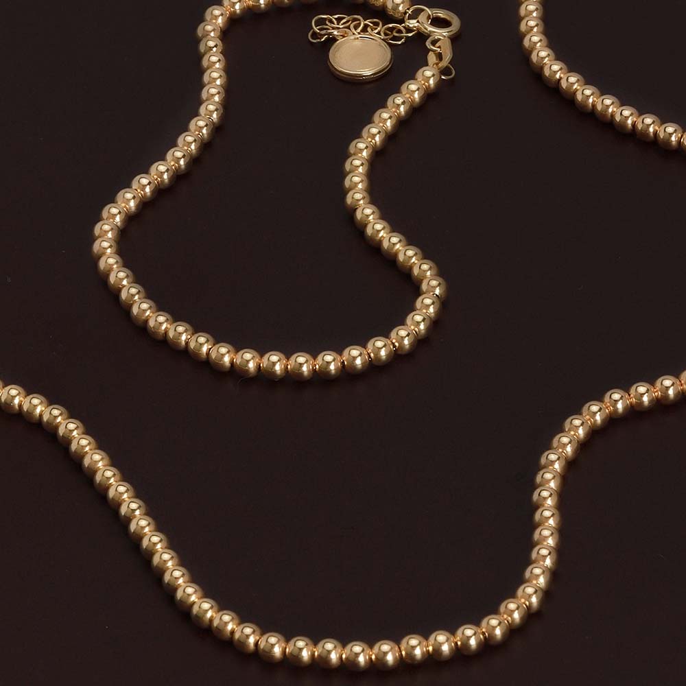 14 Ayar Sarı Altın Zincir Bileklik