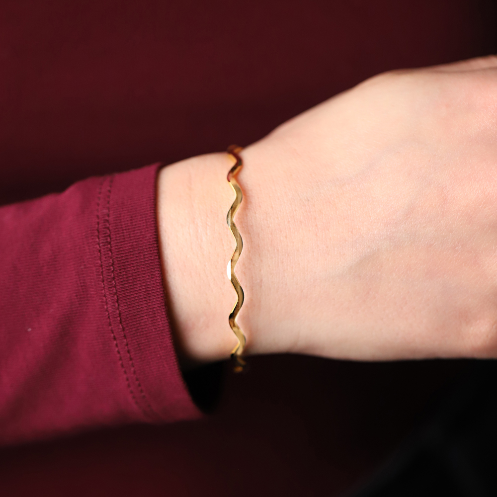 22 Ayar Sarı Altın Ajda Bilezik