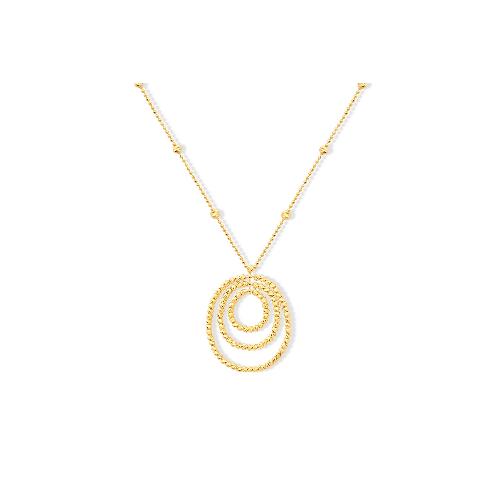 22 Ayar Sarı Altın Dorika Kolye