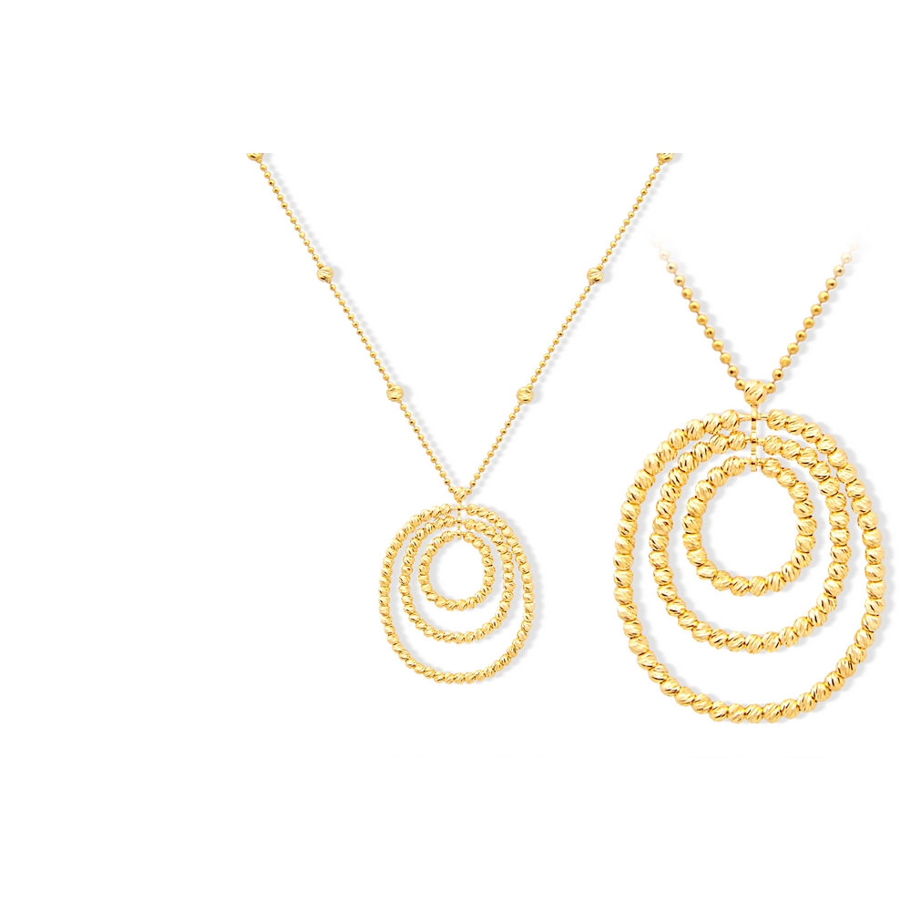 22 Ayar Sarı Altın Dorika Kolye