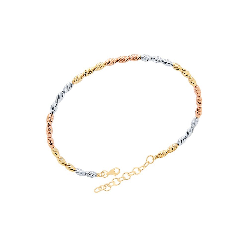 14 Ayar 3 Renkli Altın Dorika Bilezik