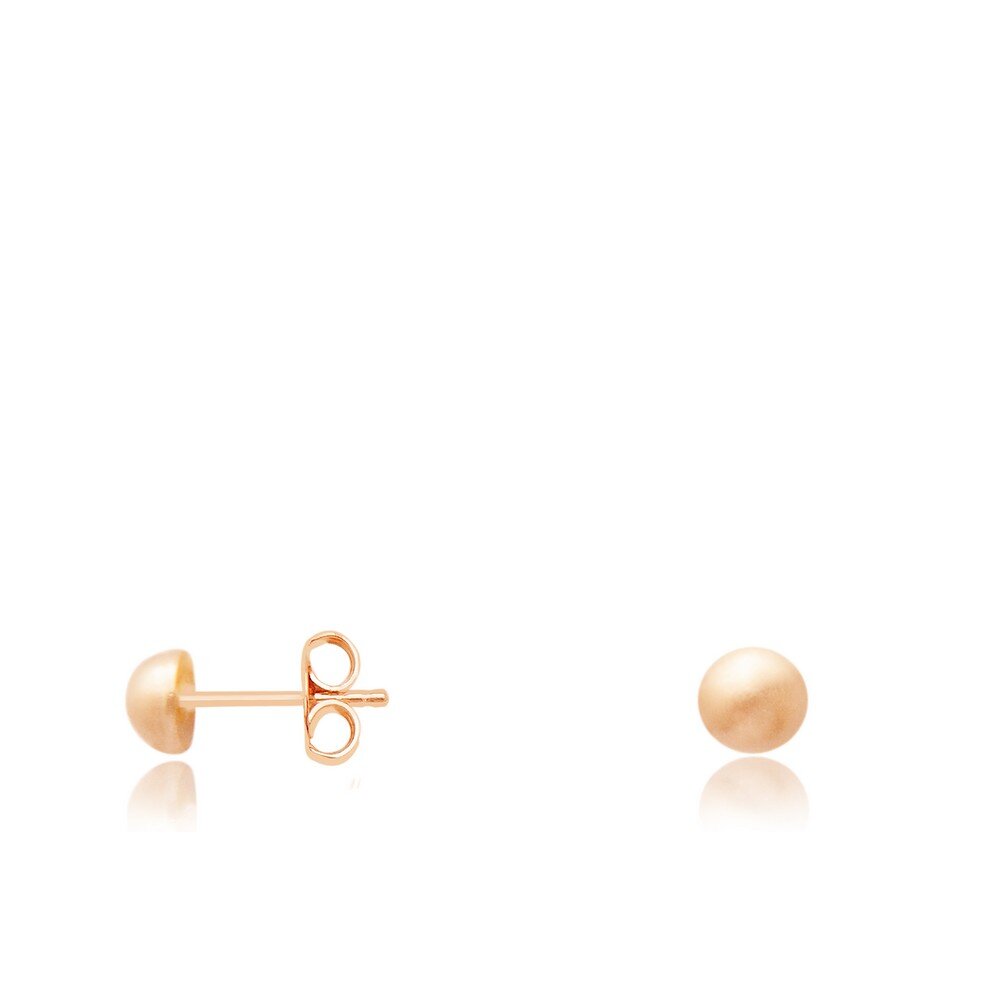 14 Ayar Rose Altın Top Küpe