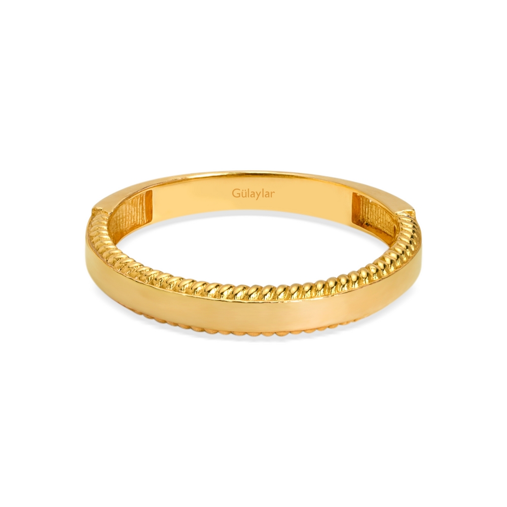 8 Ayar Sarı Altın Ajda Yüzük