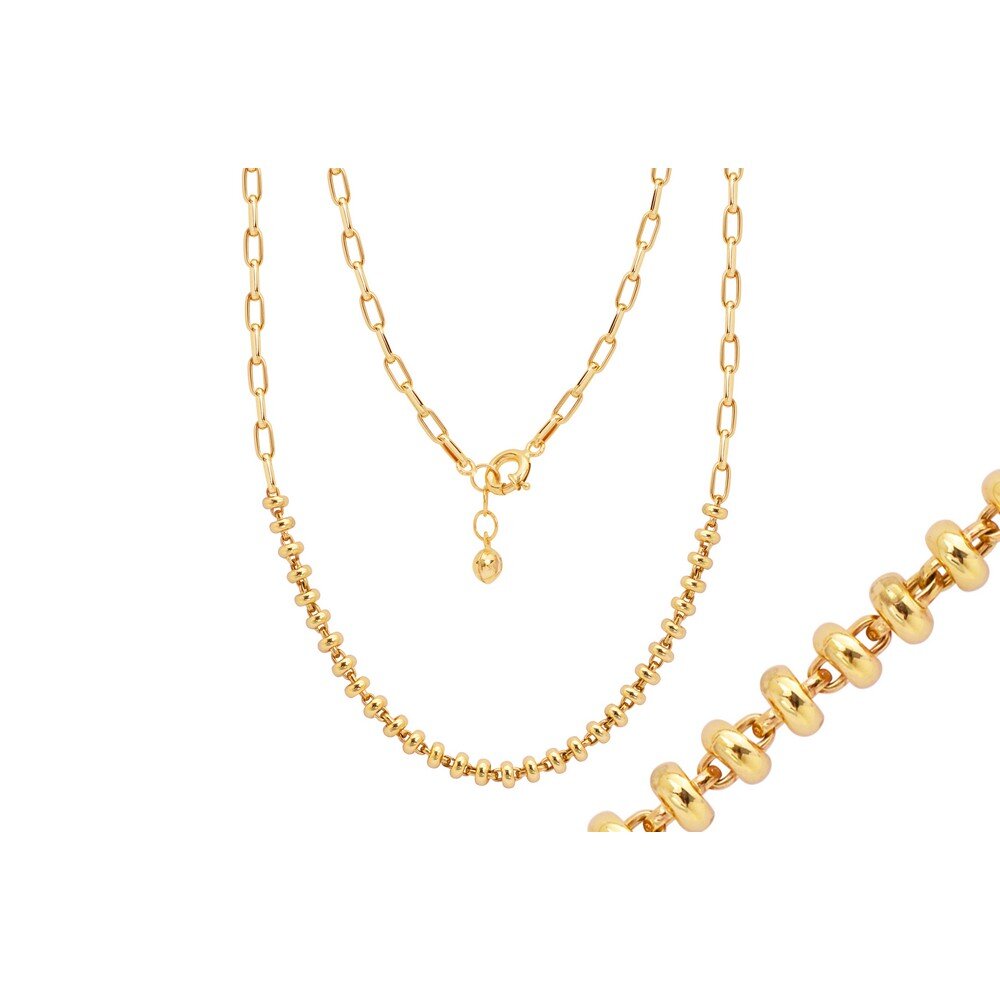 14 Ayar Sarı Altın Trend Ataç Zincir