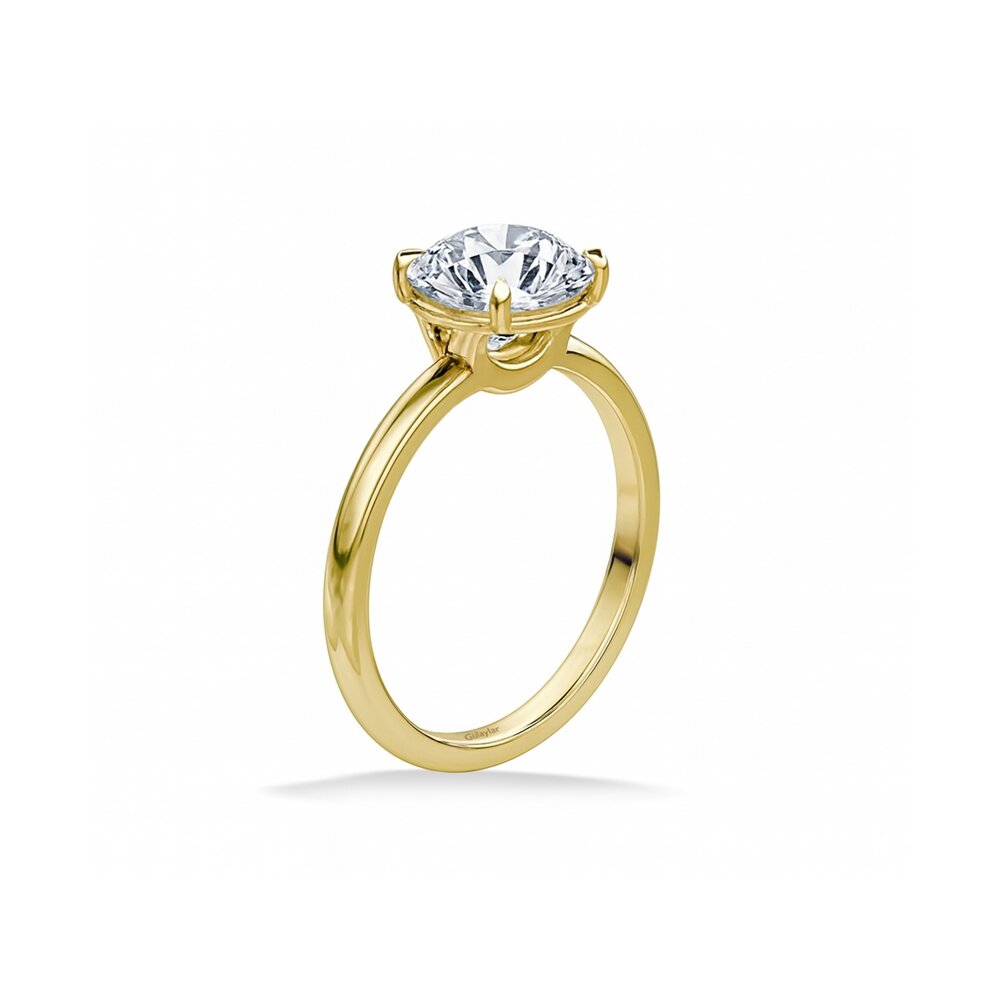 0,75 Karat Laboratuvar Pırlantası Tektaş Yüzük