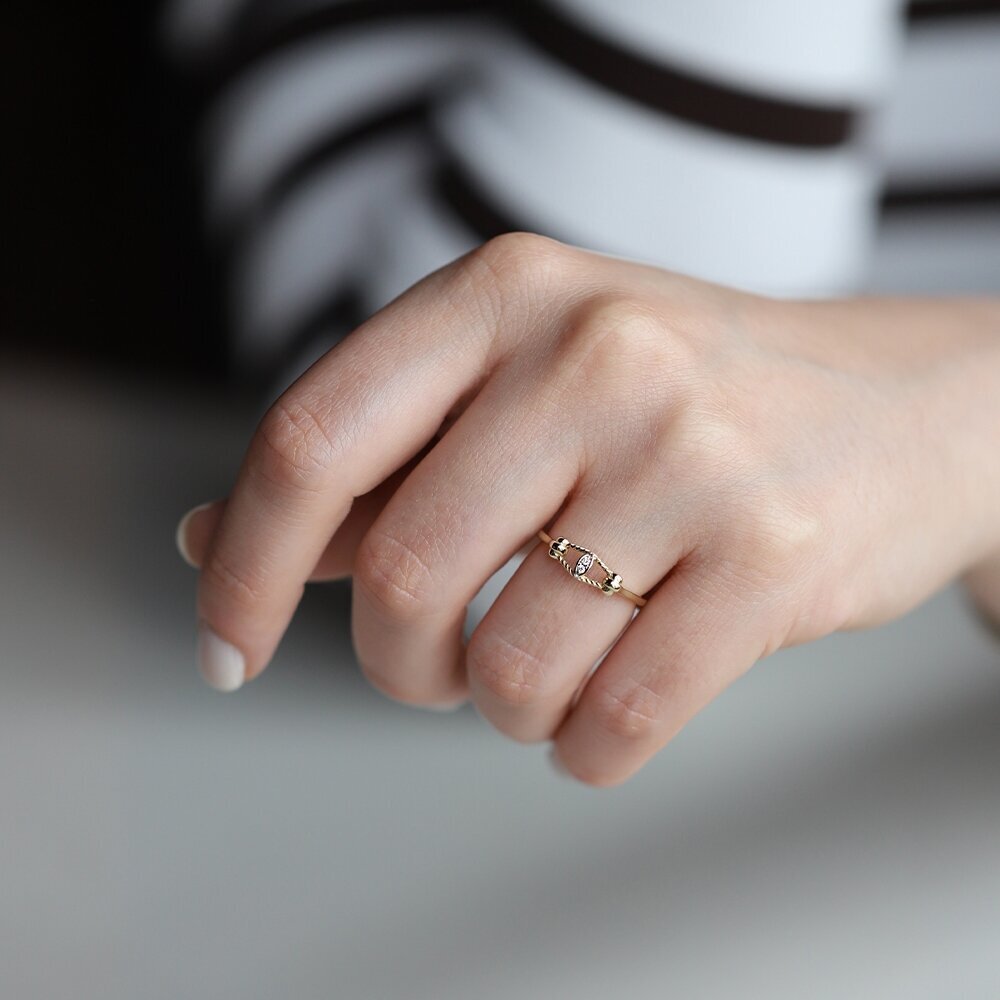 0,02 Karat Minimal Pırlanta Yüzük