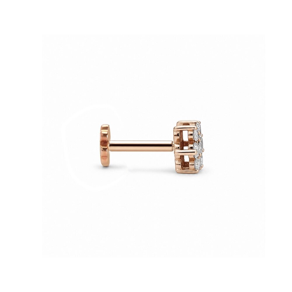 0,14 Karat Trend Pırlanta Piercing