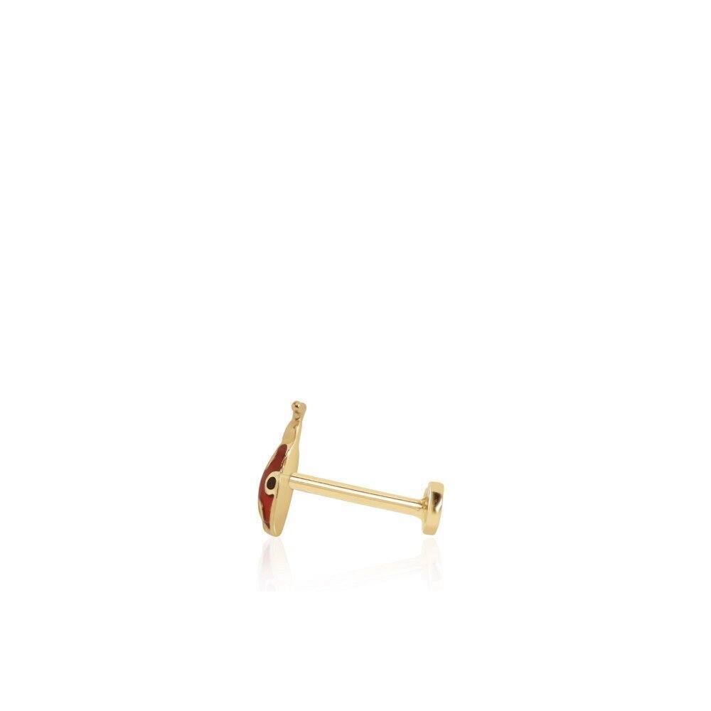 14 Ayar Sarı Altın Uğur Böceği Piercing