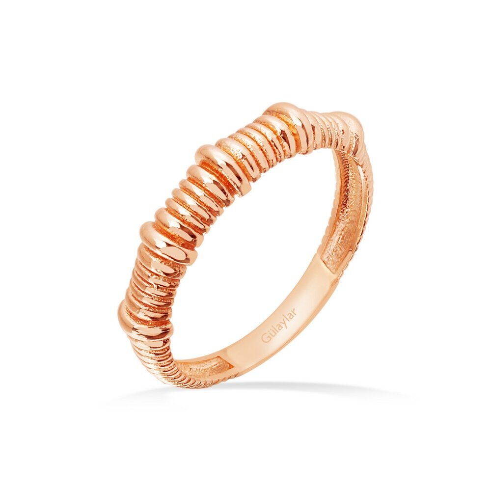 14 Ayar Rose Altın Trend Yüzük