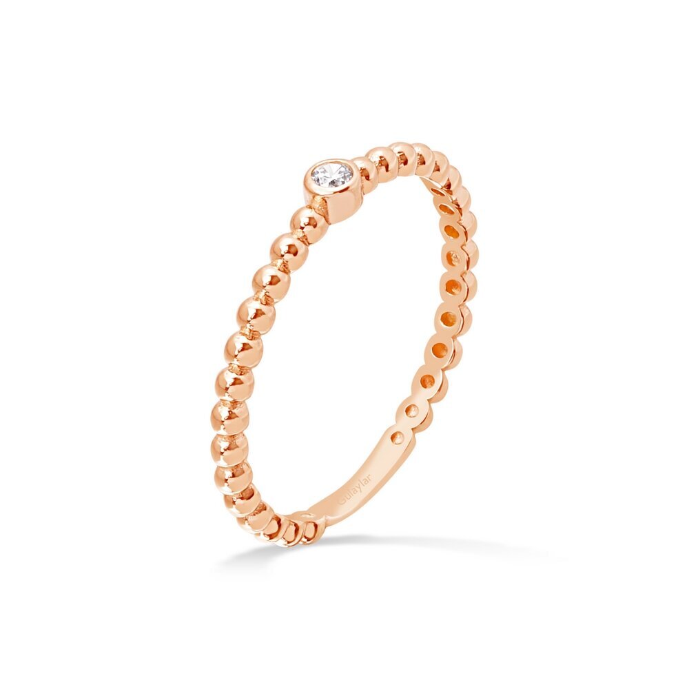 14 Ayar Rose Altın Minimal Yüzük
