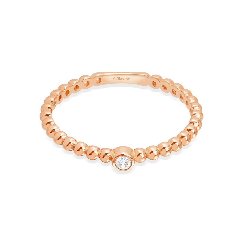 14 Ayar Rose Altın Minimal Yüzük