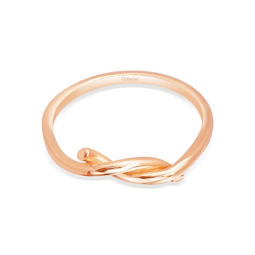 14 Ayar Rose Altın Minimal Yüzük