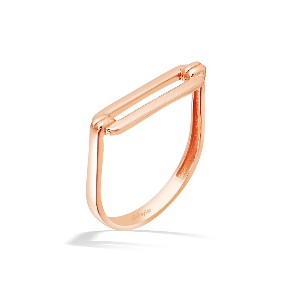 14 Ayar Rose Altın Minimal Yüzük