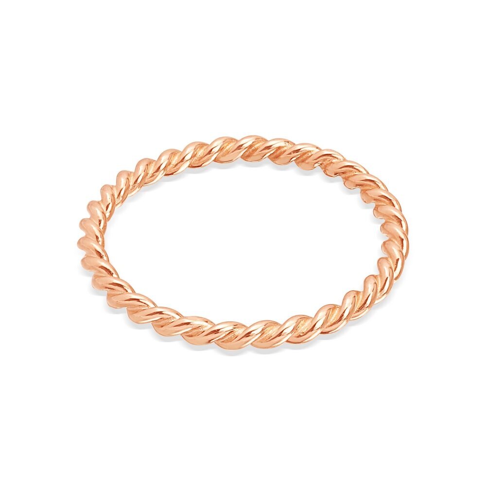 14 Ayar Rose Altın Minimal Yüzük