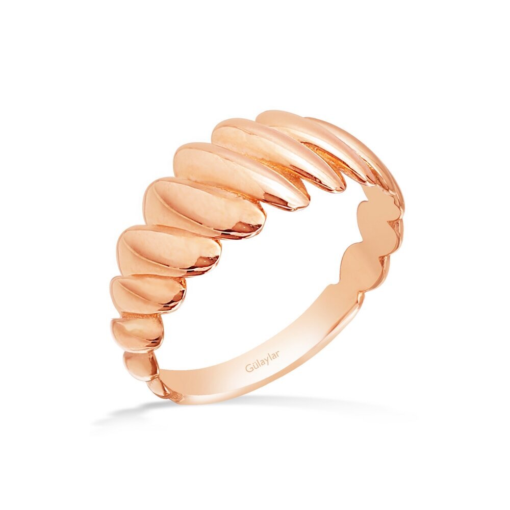 14 Ayar Rose Altın Trend Yüzük