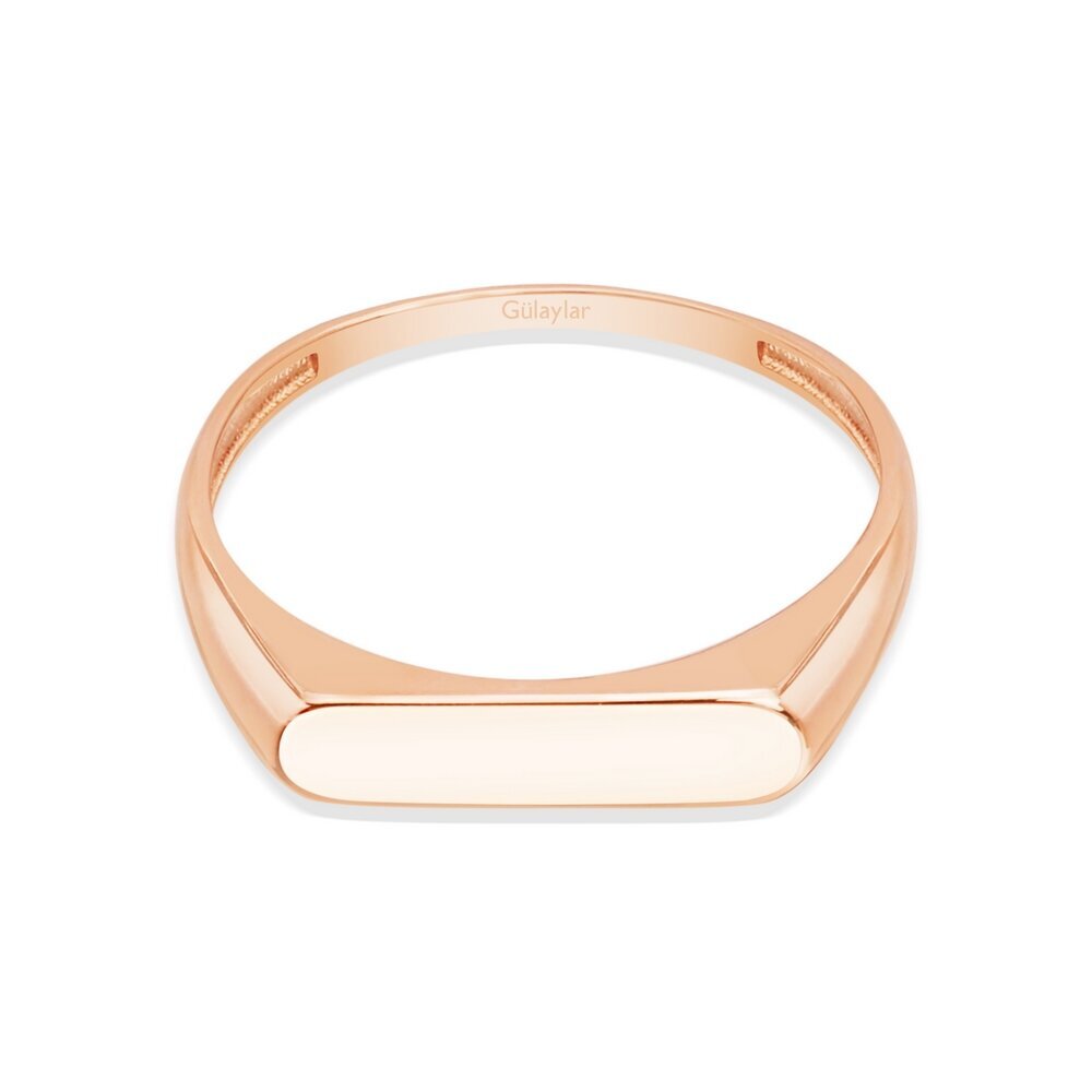 14 Ayar Rose Altın Trend Minimal Yüzük