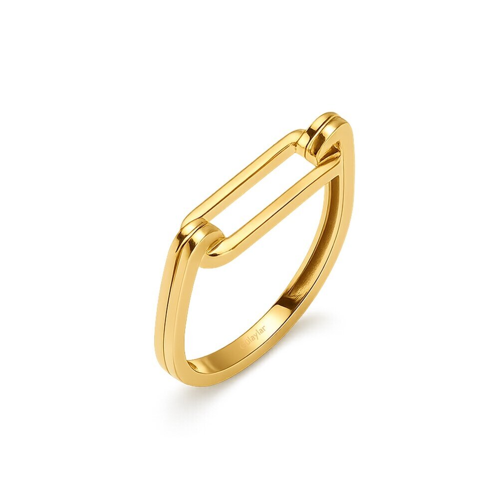 14 Ayar Sarı Altın Ataç Yüzük