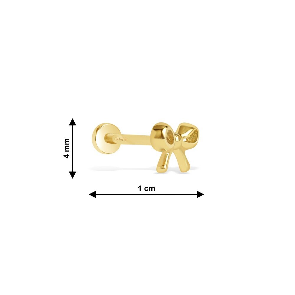 14 Ayar Sarı Altın Fiyonk Tragus Piercing