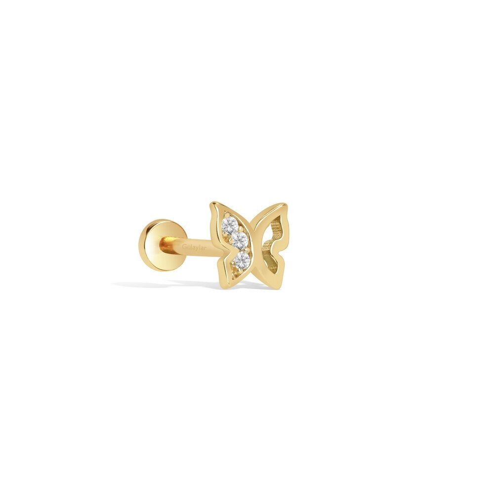 14 Ayar Sarı Altın Tragus Piercing