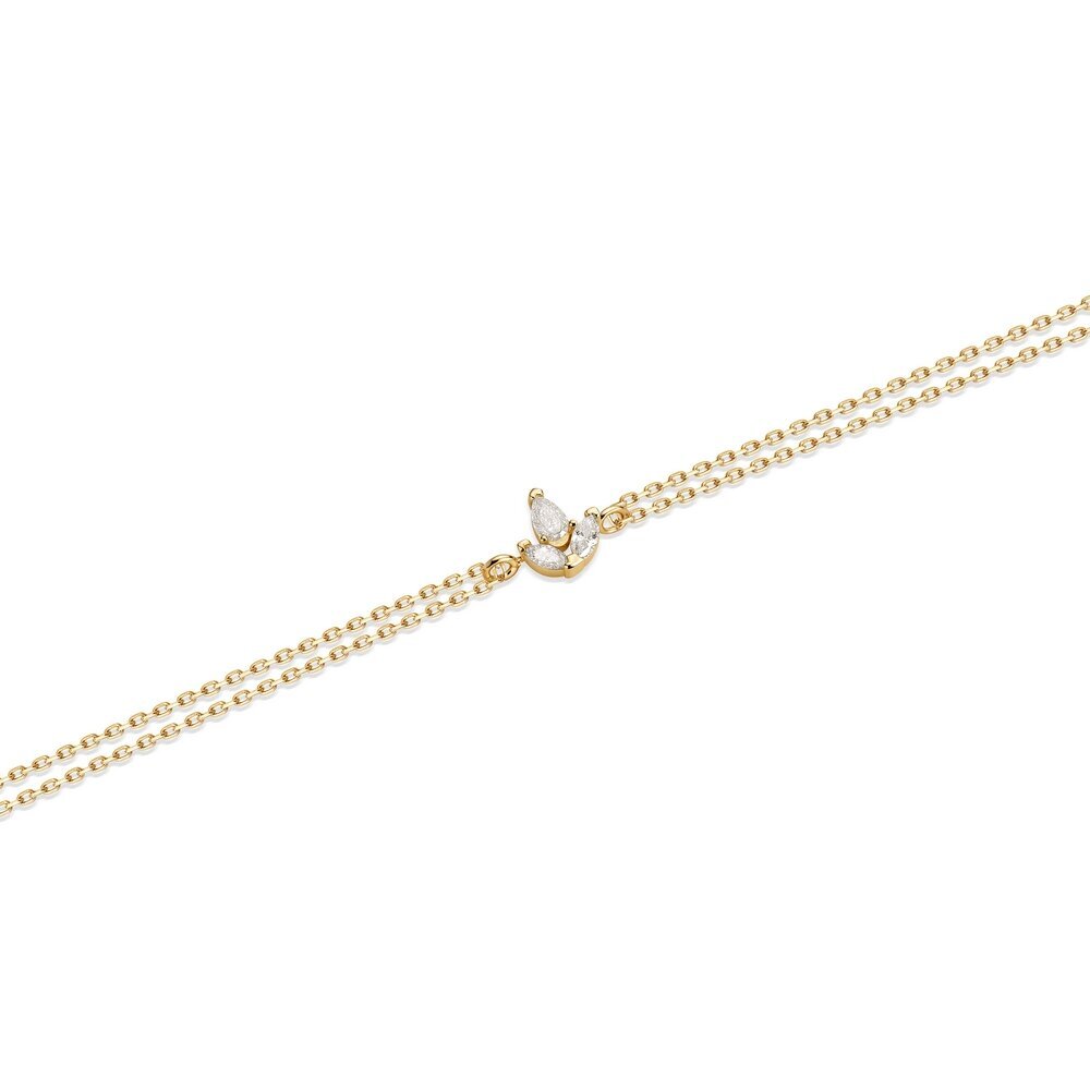 14 Ayar Sarı Altın Lotus Minimal Bileklik