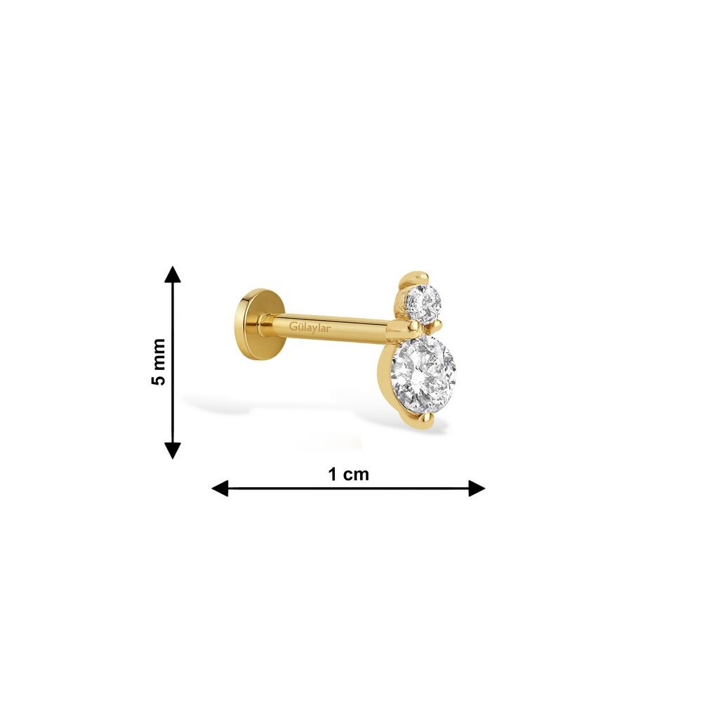 14 Ayar Sarı Altın  Piercing