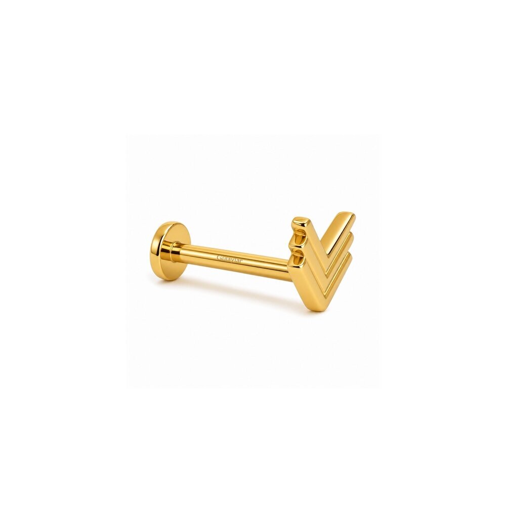 14 Ayar Sarı Altın Tragus Piercing