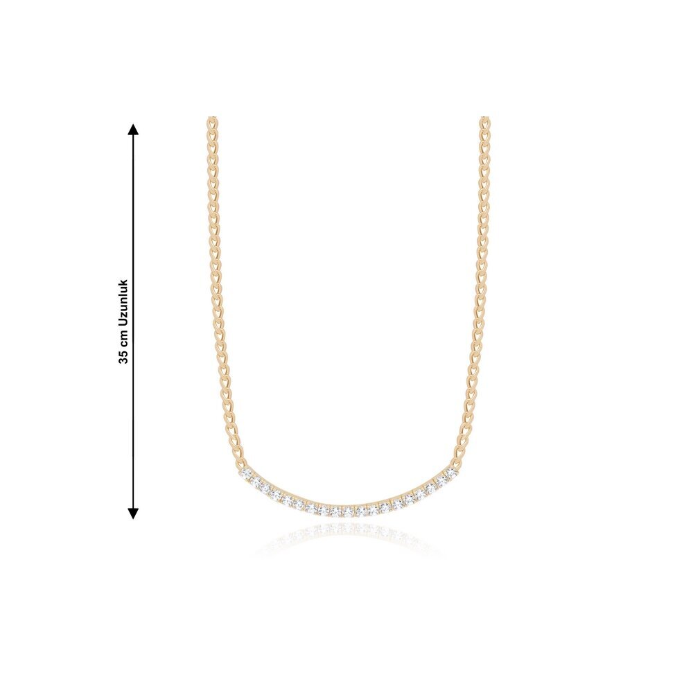 14 Ayar Sarı Altın Trend Choker Kolye