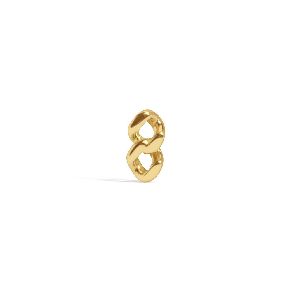 14 Ayar Sarı Altın Zincir Tragus Piercing