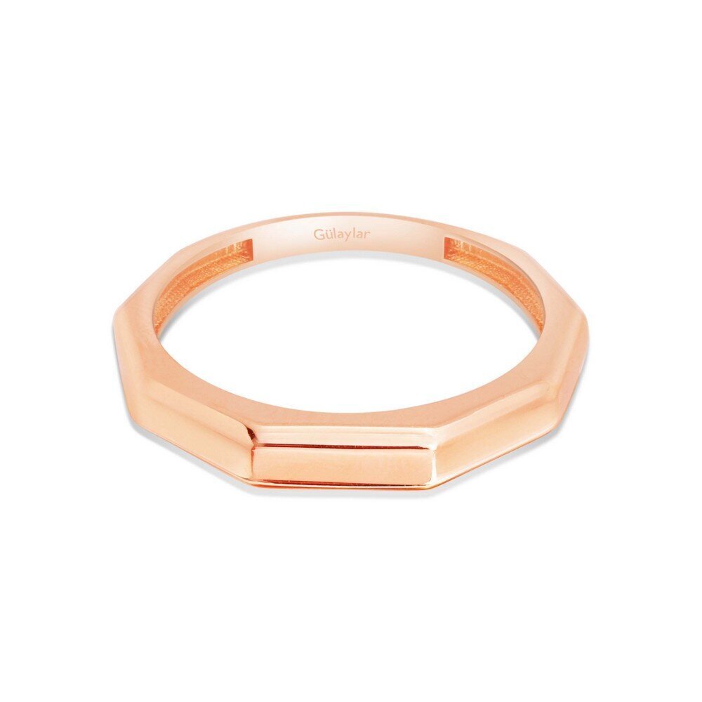 14 Ayar Rose Altın Trend Minimal Yüzük