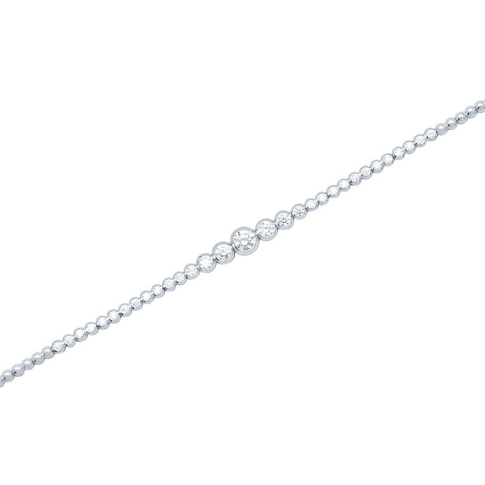 14 Ayar Beyaz Altın Su Yolu Bileklik