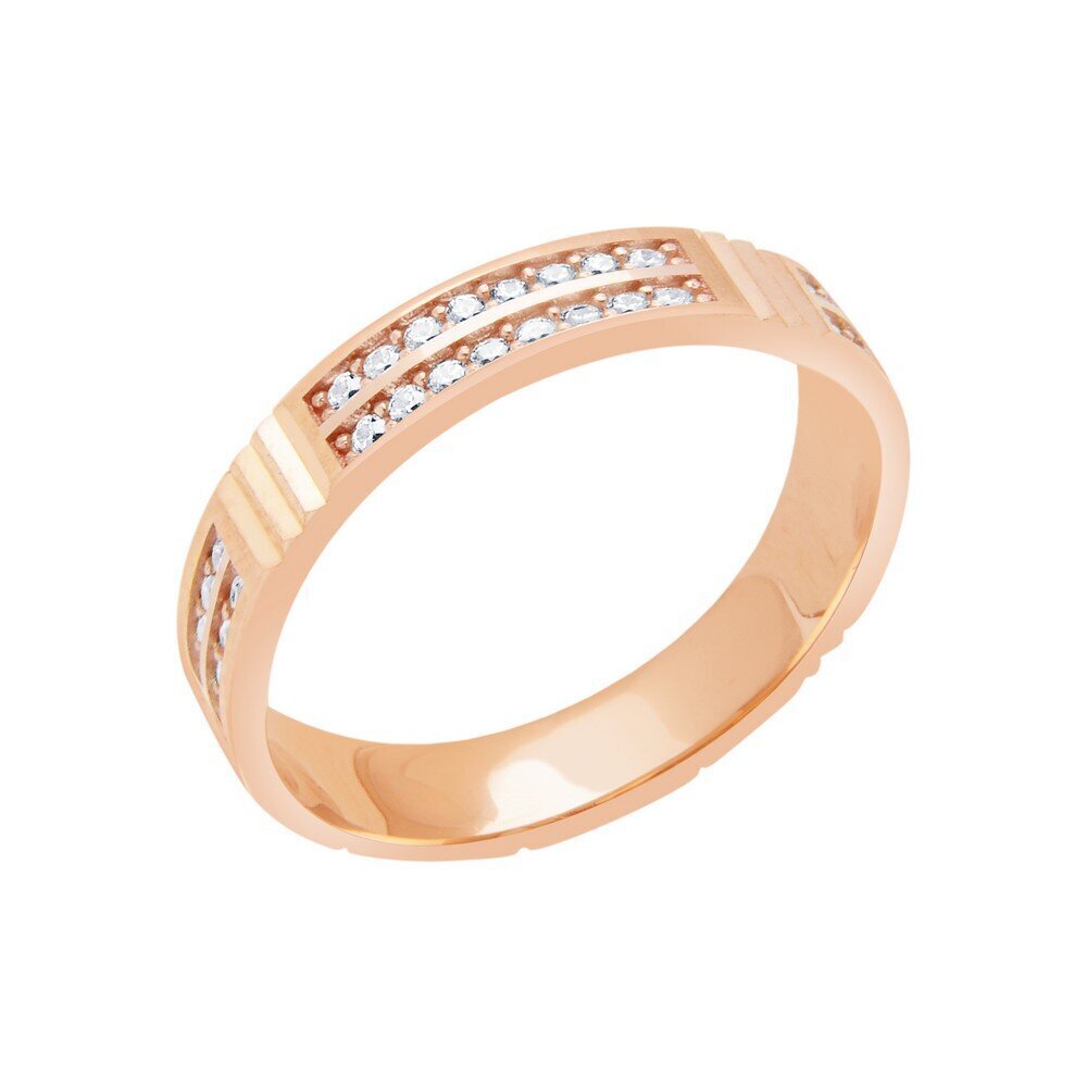 14 Ayar Rose Altın Modern Alyans