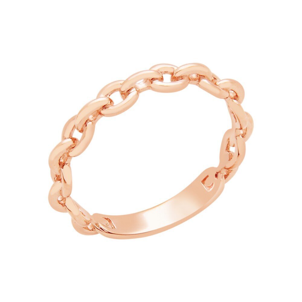 14 Ayar Rose Altın Trend Zincir Yüzük