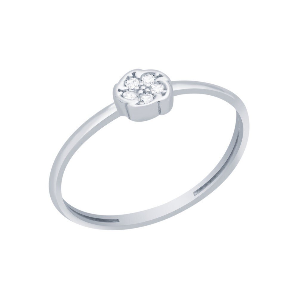 14 Ayar Beyaz Altın Minimal Yüzük