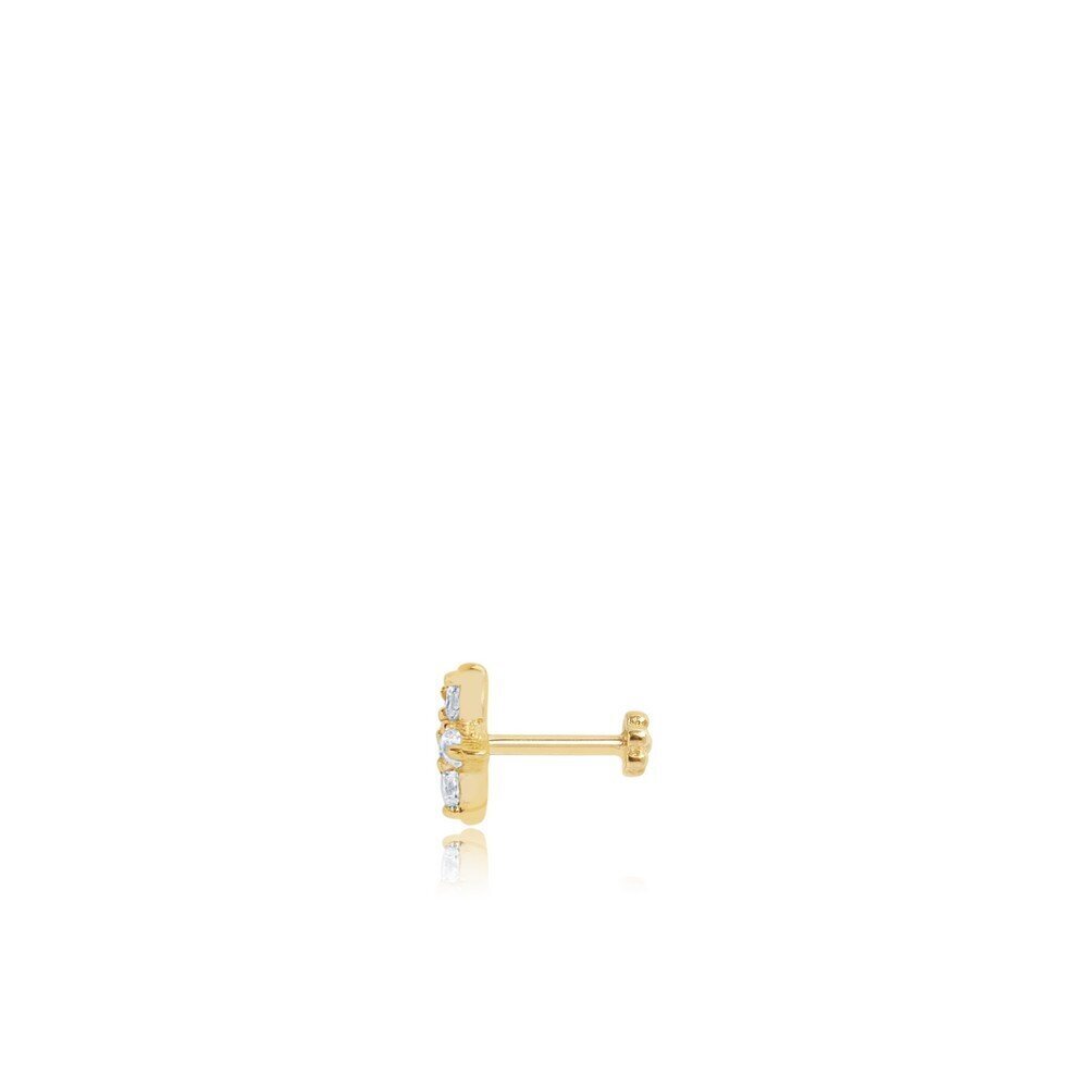 14 Ayar Sarı Altın Yıldız Tragus Piercing