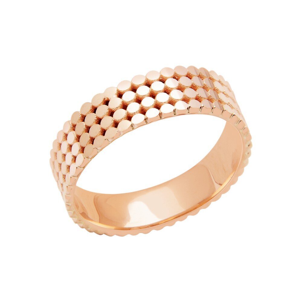 14 Ayar Rose Altın Modern Alyans