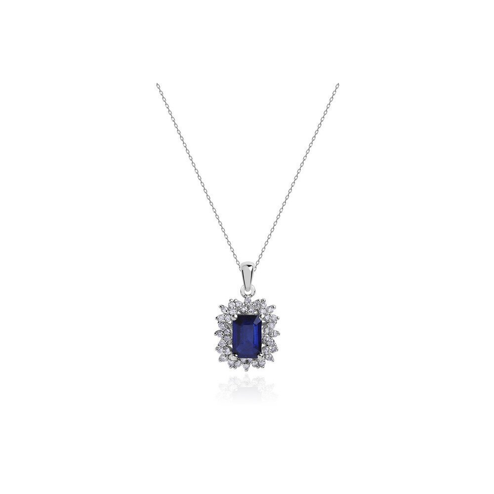 0,70 Karat Safir Pırlanta Kolye