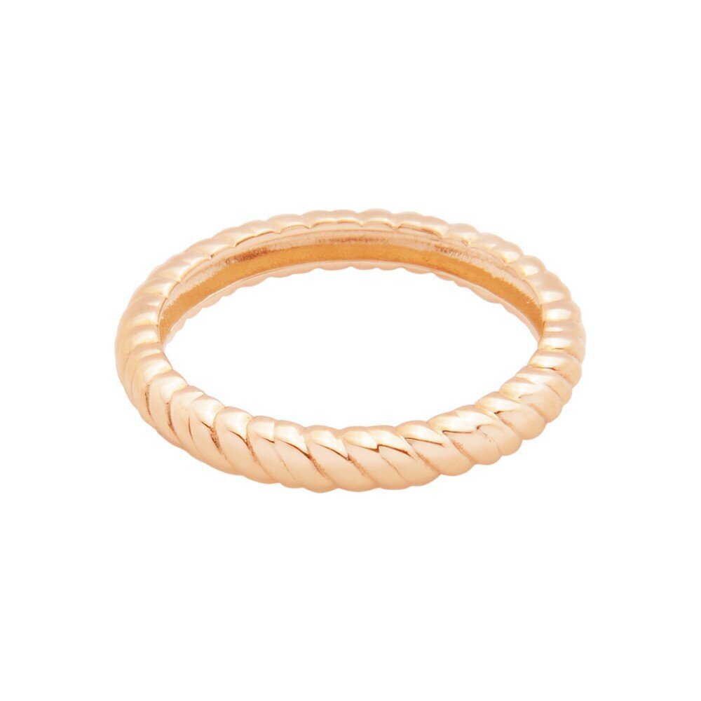 14 Ayar Rose Altın Minimal Burgu Yüzük