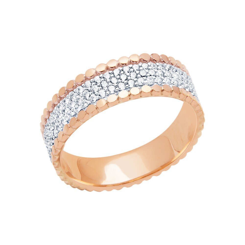 14 Ayar Rose Altın Modern Alyans