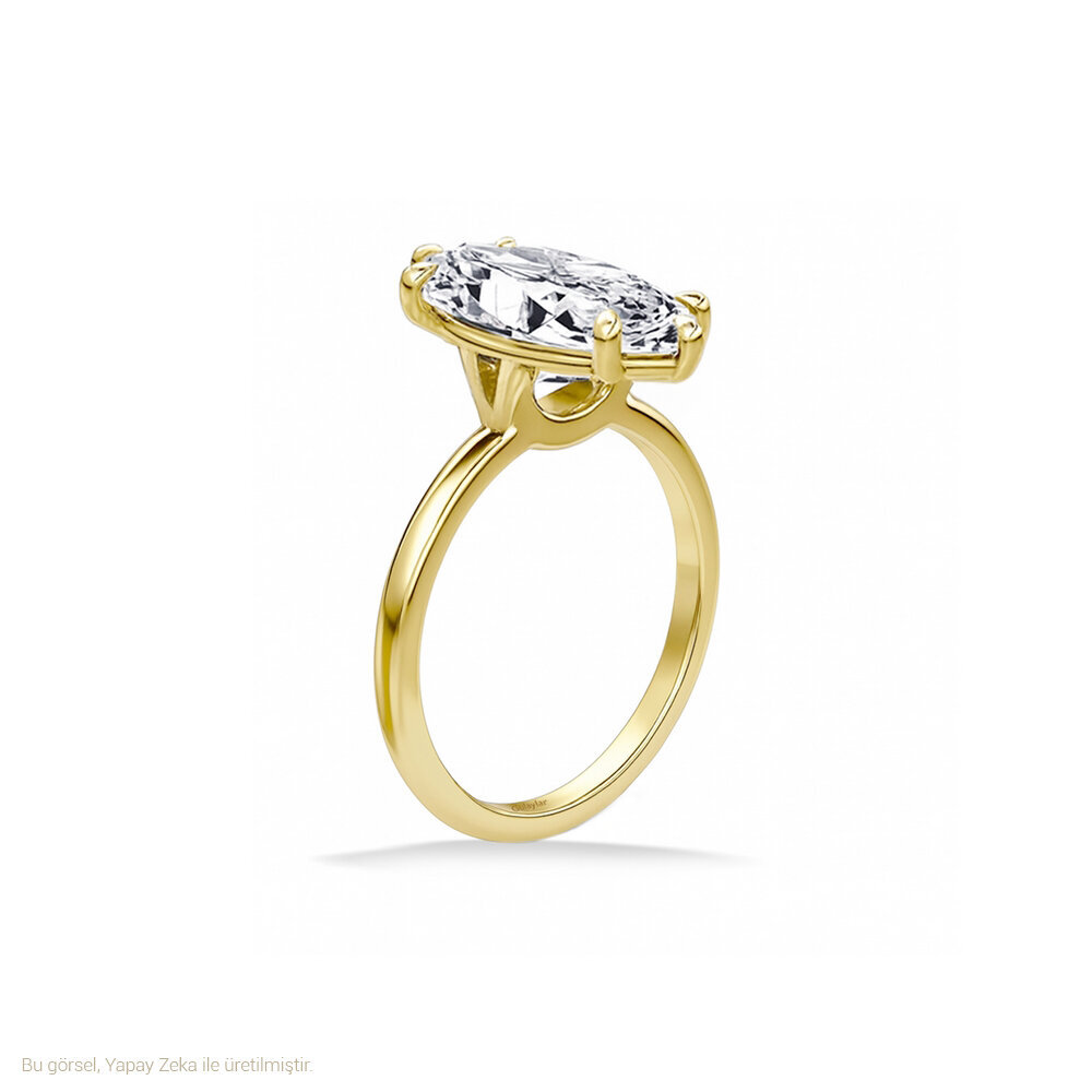 2,00 Karat Laboratuvar Pırlantası Tektaş Yüzük