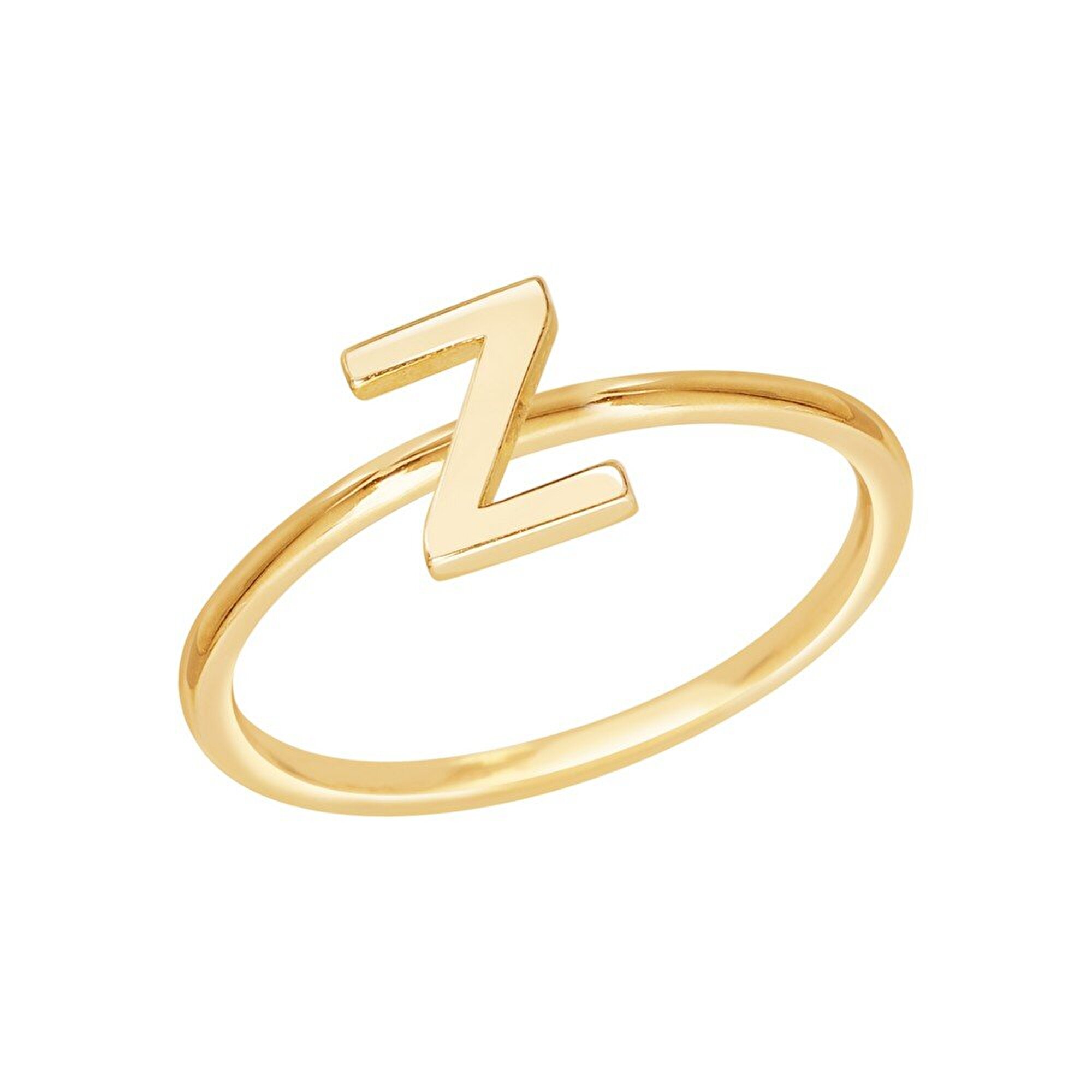 14 Ayar Sarı Altın Z Harf Yüzük