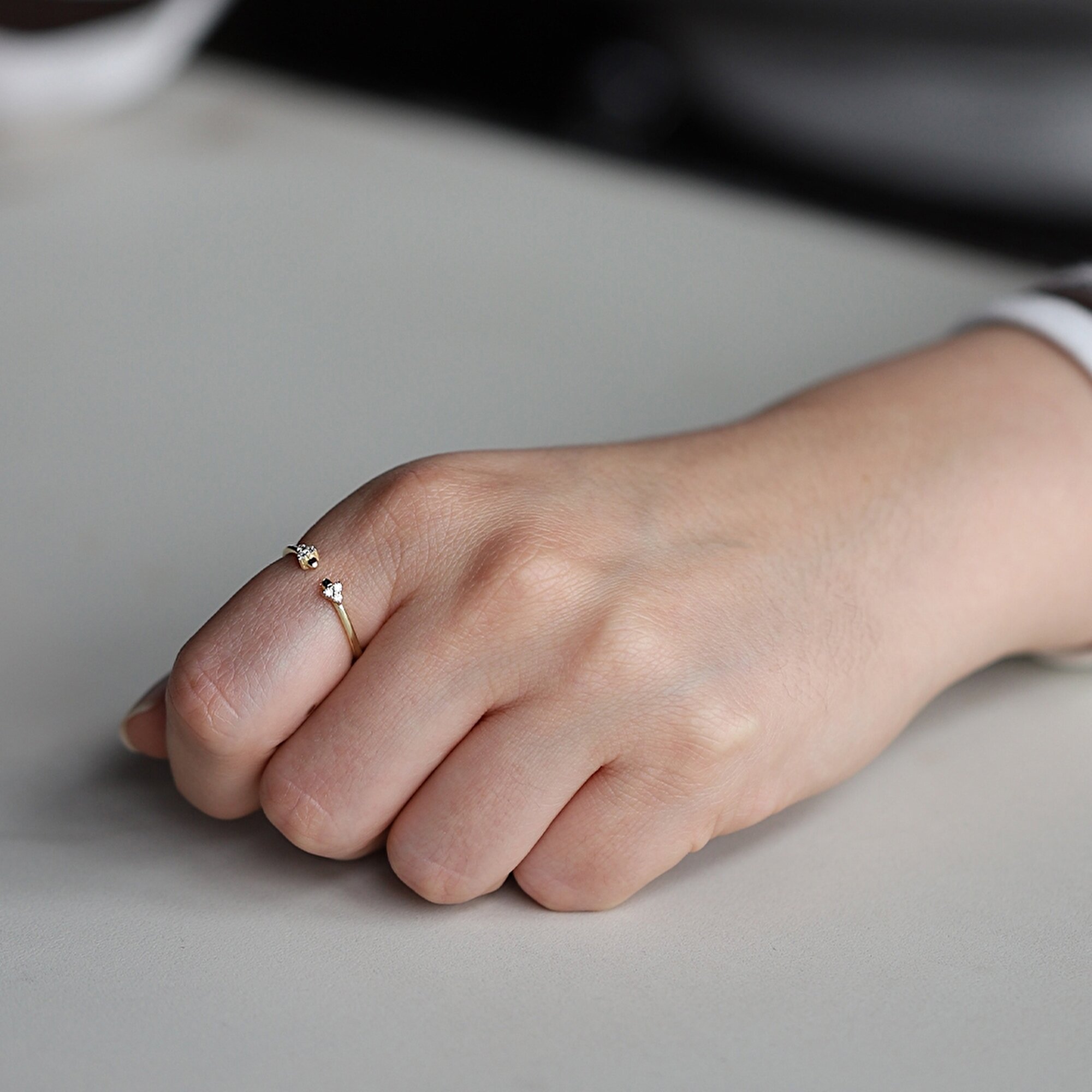 0,06 Karat Minimal Pırlanta Yüzük