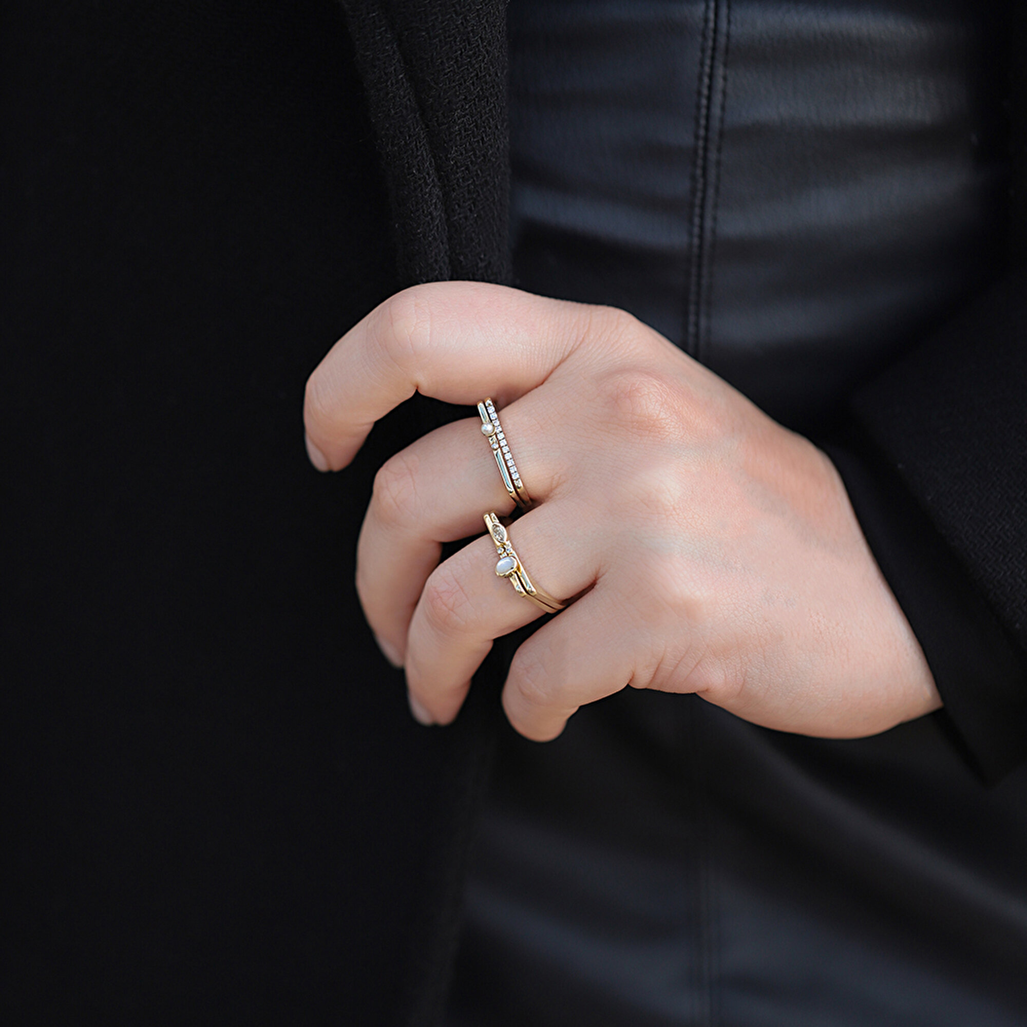 0,09 Karat Pırlanta Taşlı Yüzük