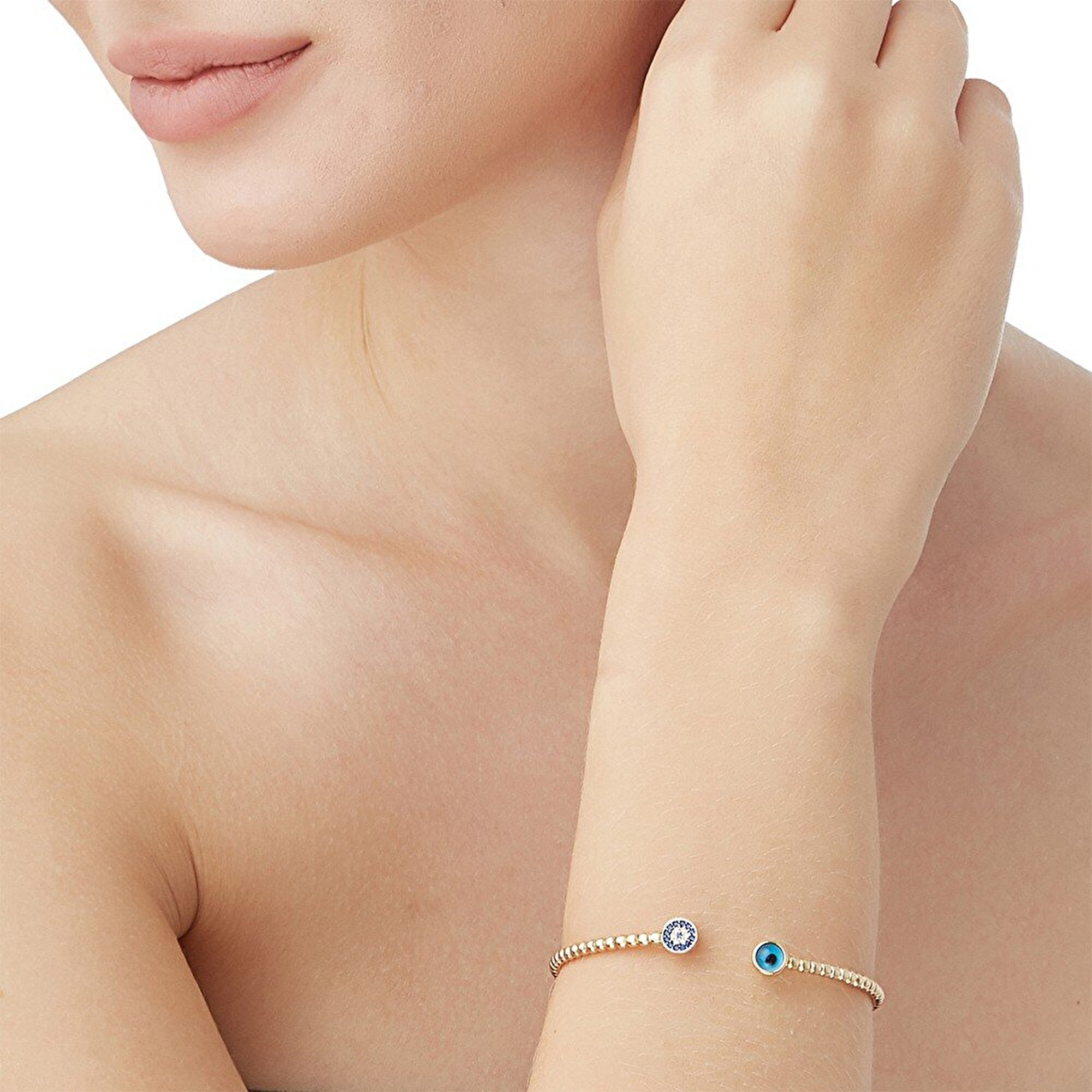 14 Ayar Sarı Altın Dorika Bilezik