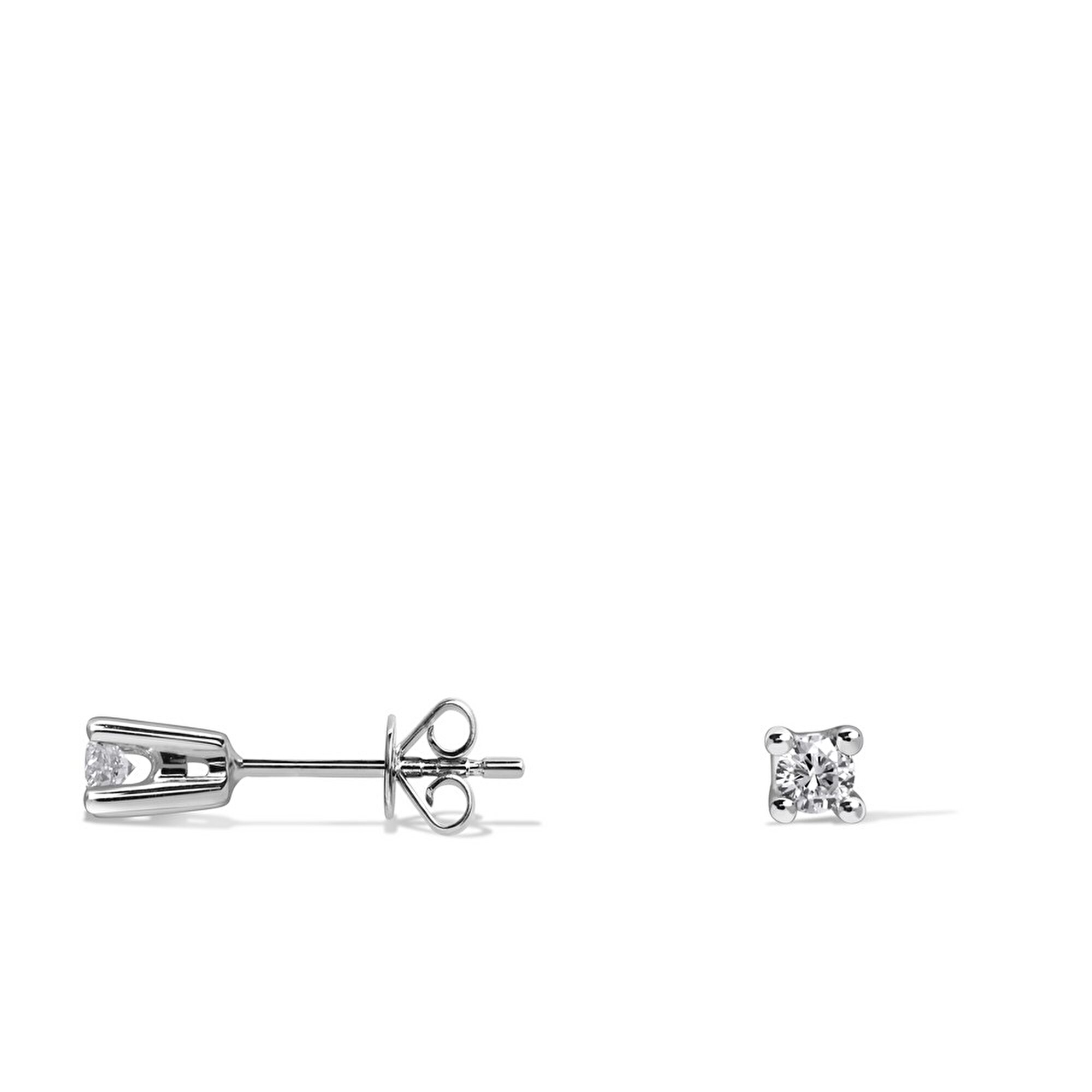 0,12 Karat Tektaş Pırlanta Küpe