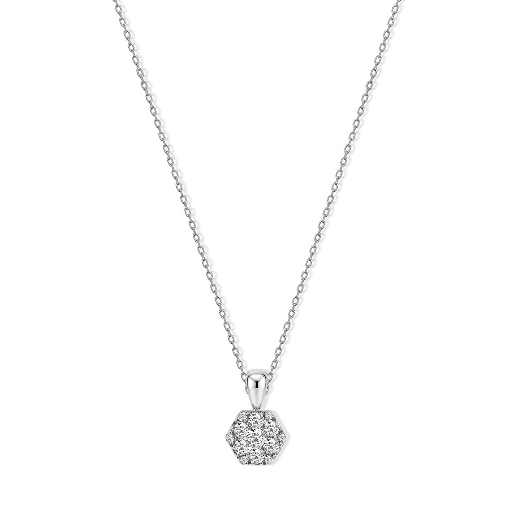 0,13 Karat Floral Pırlanta Kolye Ucu