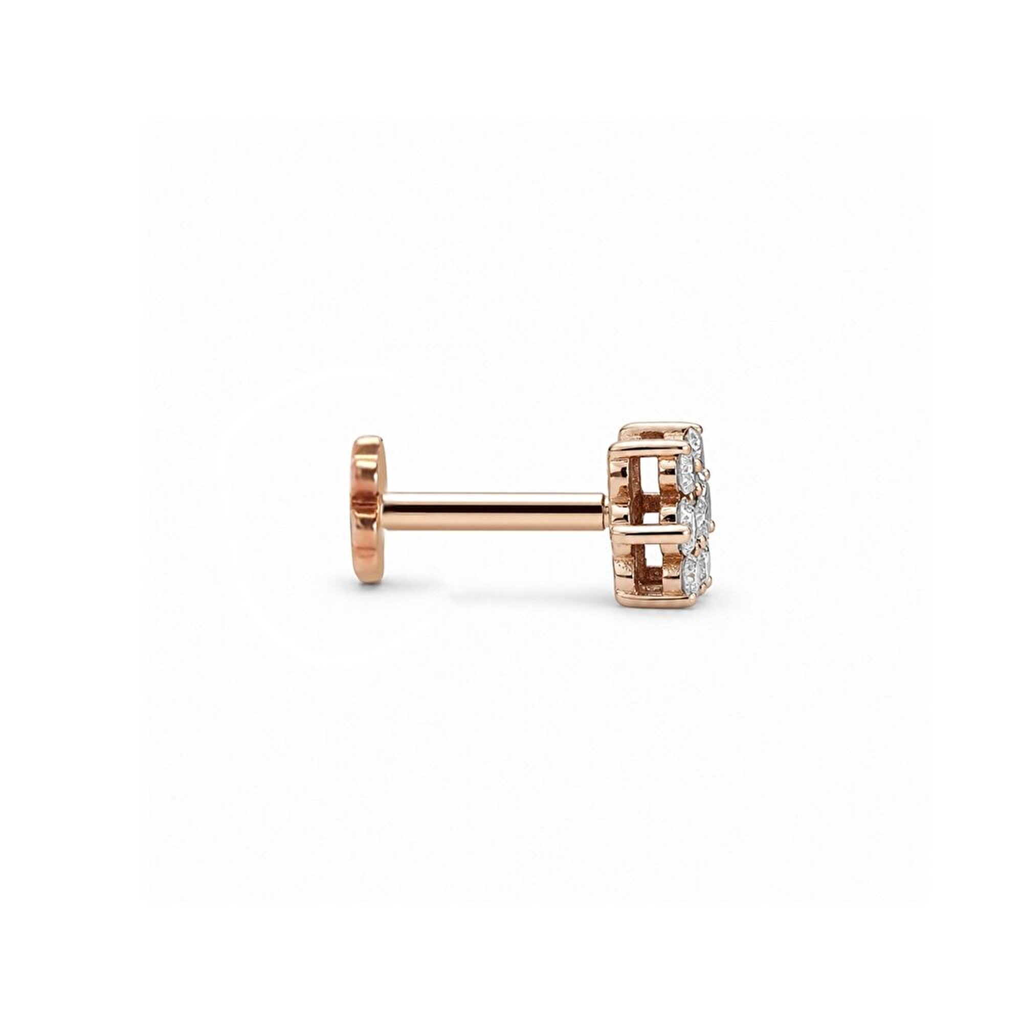0,14 Karat Trend Pırlanta Piercing