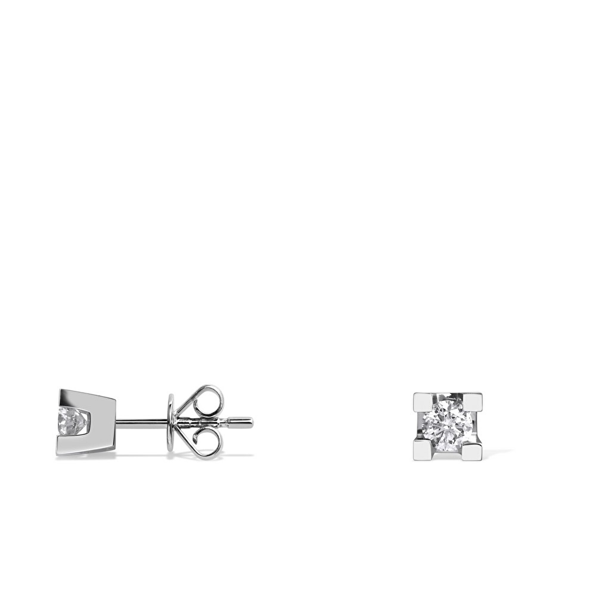 0,25 Karat Tektaş Pırlanta Küpe