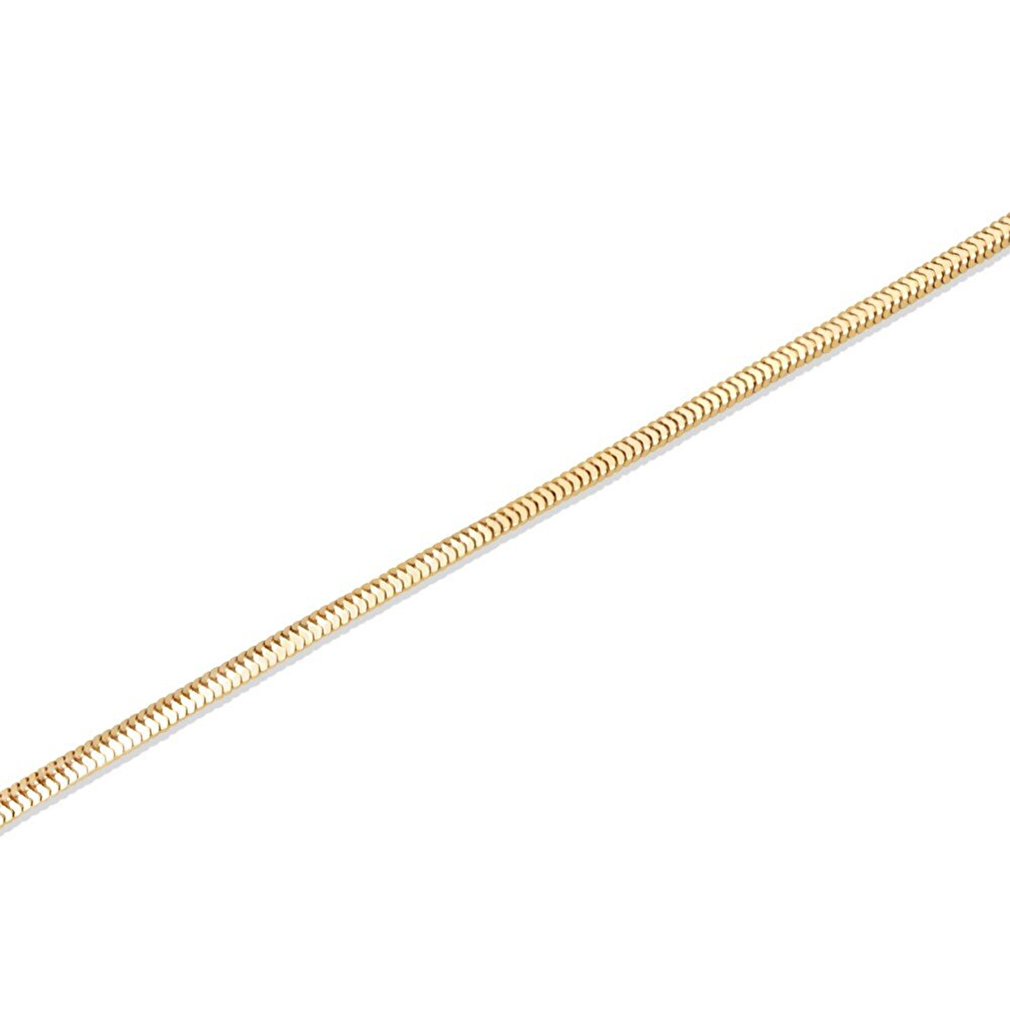 14 Ayar Sarı Altın Balık Sırtı Bileklik